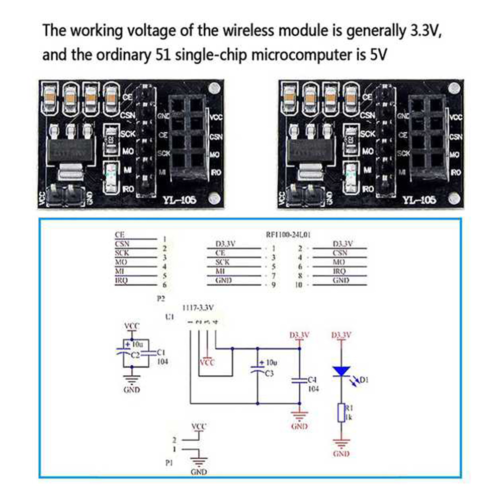 Nrf24L01 - ABAN 5 個 NRF24L01 ワイヤレスアダプターモジュール 3.3V