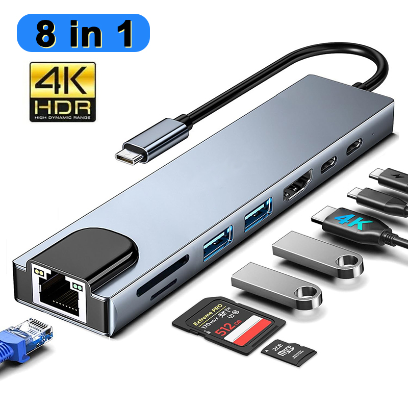 Sd Card Module - 8 In 1 USB Type C