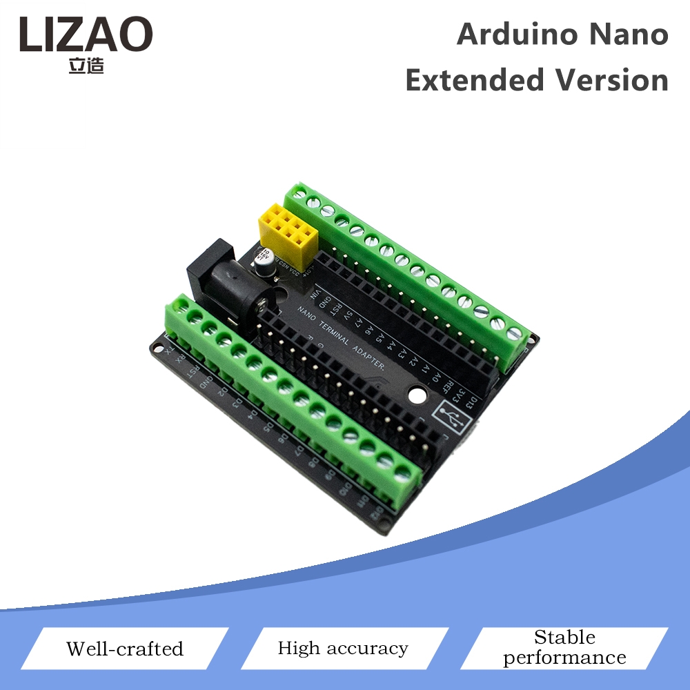 Nrf24L01 - ナノターミナル拡張ボード ターミナルアダプター V2.0 DC電源ポート付き nRF24L01モジュールソケット ネジ式ターミナル