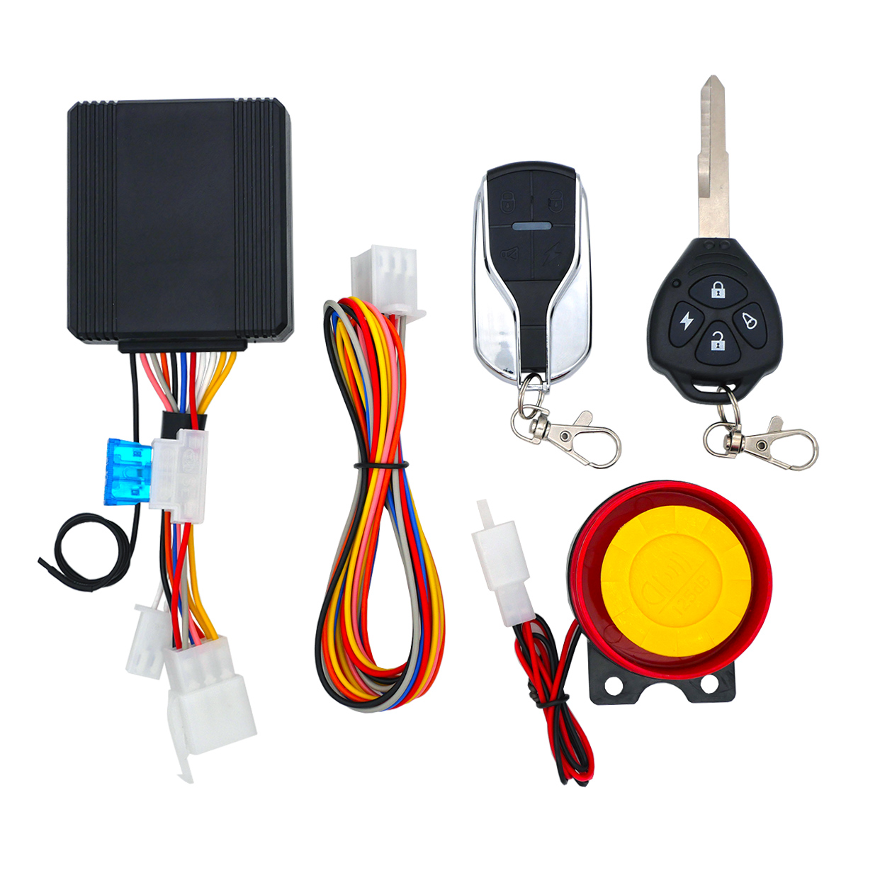 Joystick Module - オートバイ盗難防止警報システムワイヤレスリモートエンジンスターターストップリモコンキーモジュールホーン付き 12V オートバイ用