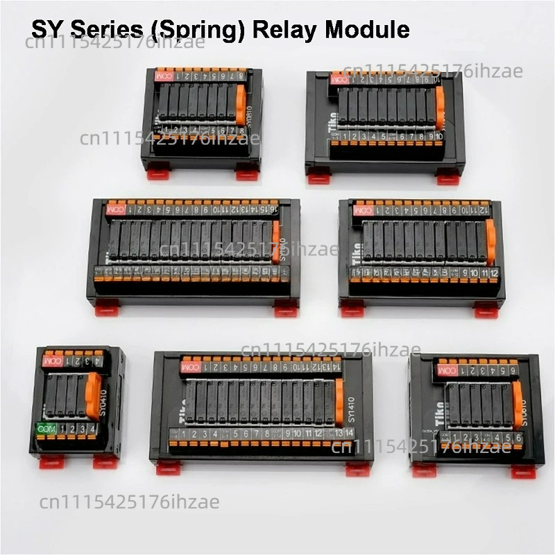 Relay Module 4 Channel - SK/SYシリーズリレーモジュールPLCアンプDINレールボードプラグインリレー4/6/8/10/12/14/16チャンネル5V/12V/24V NPN/PNP対応