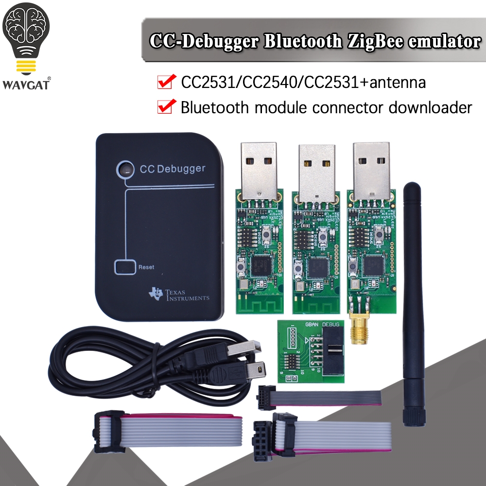 Zigbee Cc2531 - Cc2531 zigbee-インバーターcc2540cc2531,アンテナ,Bluetoothモジュール,ダウンローダーケーブル付き