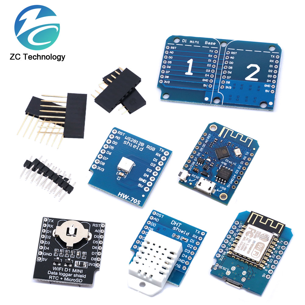Dht22 - D1 Mini esp8266,ESP-12F,340g,usb for wemosデータロガー,wifi開発ボード,v3.0 nodcu