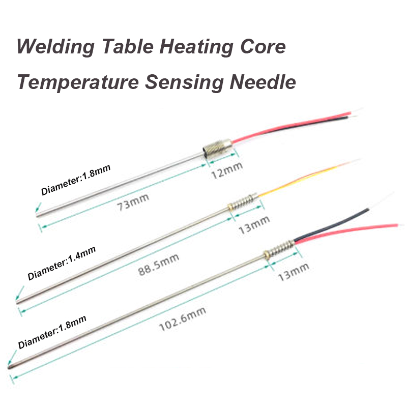 Soldering Iron Temperature Probe - 1PC 203H/205H K タイプ熱電対プローブ溶接プラットフォーム加熱コア温度プローブはんだごて温度金属センサー