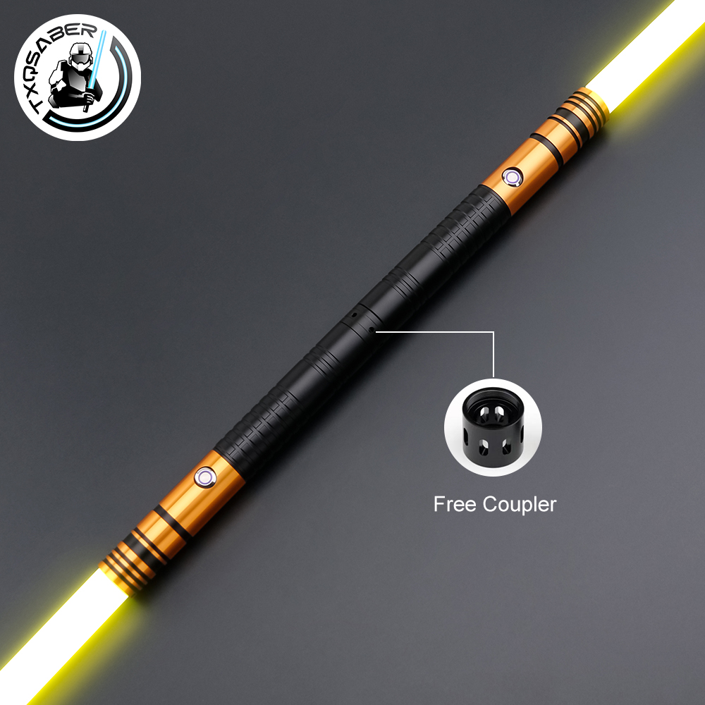 Neopixel - TXQSABER ネオピクセルライトセーバー ダブルブレード ヘビーデューエリングソード 取り外し可能なブレード付き 57cm