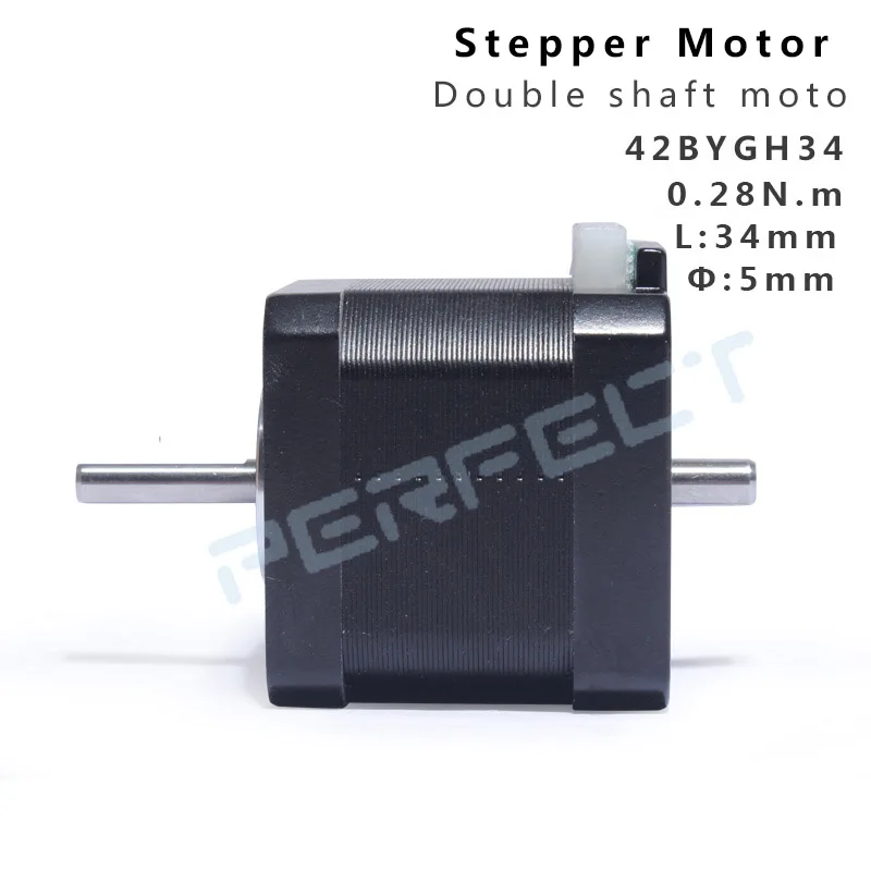 Stepper Motor 28Byj - ダブルシャフトモーター 42BYGH34 Nema 17 ステッピングモーター 0.28N