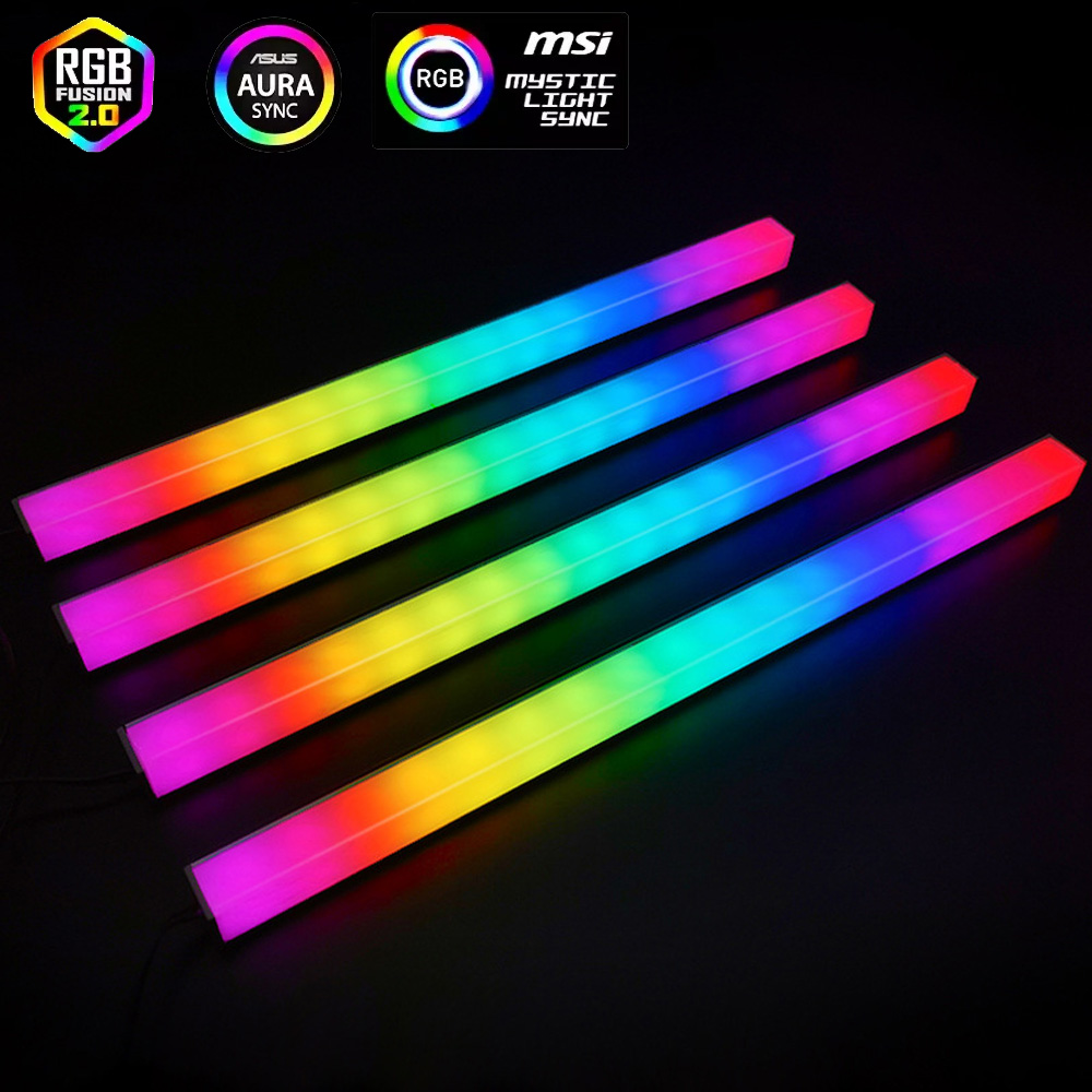 Ws2812B - Asus Auraゲーミングケース用5V ARGB 3ピンヘッダー RGB PCライトストリップ
