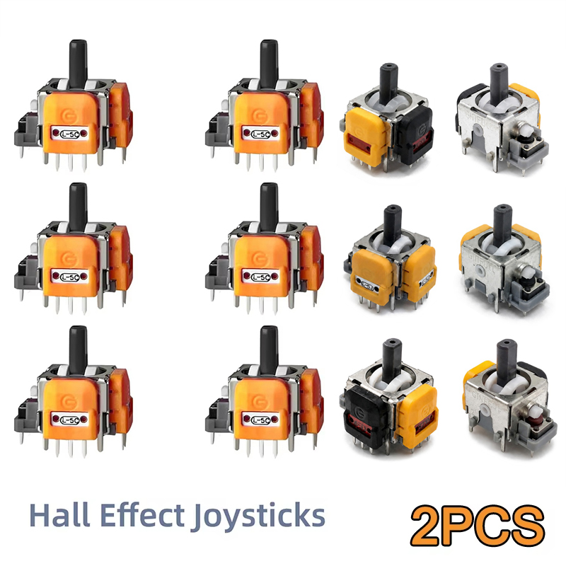 Joystick Module - PS5/PS4/Xbox One/Switch Proコントローラー用アナログセンサーホールエフェクトジョイスティック修理モジュール2個セット ゲームコントローラー修理部品