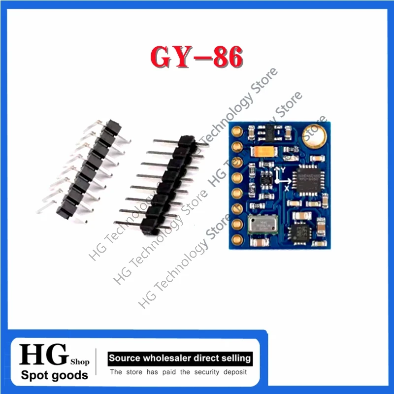 Mpu6050 - Mwcフライトコントロールセンサーモジュール,GY-86,10dof,ms5611,hmc5883l,mpu6050