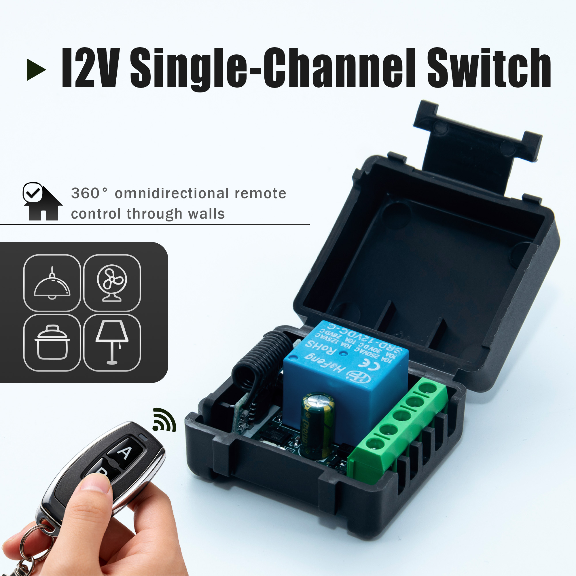 DC 12V 433MHz ワイヤレスリモートコントロールス - Ir Remote Module のレビューと価格