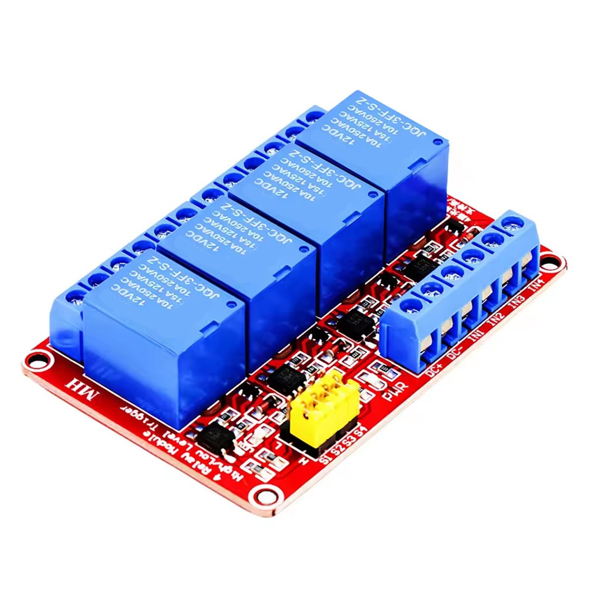 A49T 4 チャンネル リレー モジュール 5V 12V  - Relay Module 4 Channel のレビューと価格