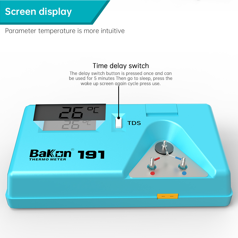 Bakon BK191 はんだこて先テスター温度計、無鉛はん - Soldering Iron Temperature Probe のレビューと価格