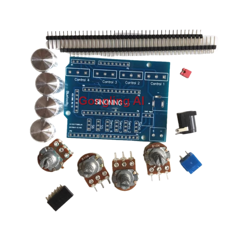 4 チャンネルノブサーボコントローラーシールドボードポテンシ - Servo Sg90 のレビューと価格