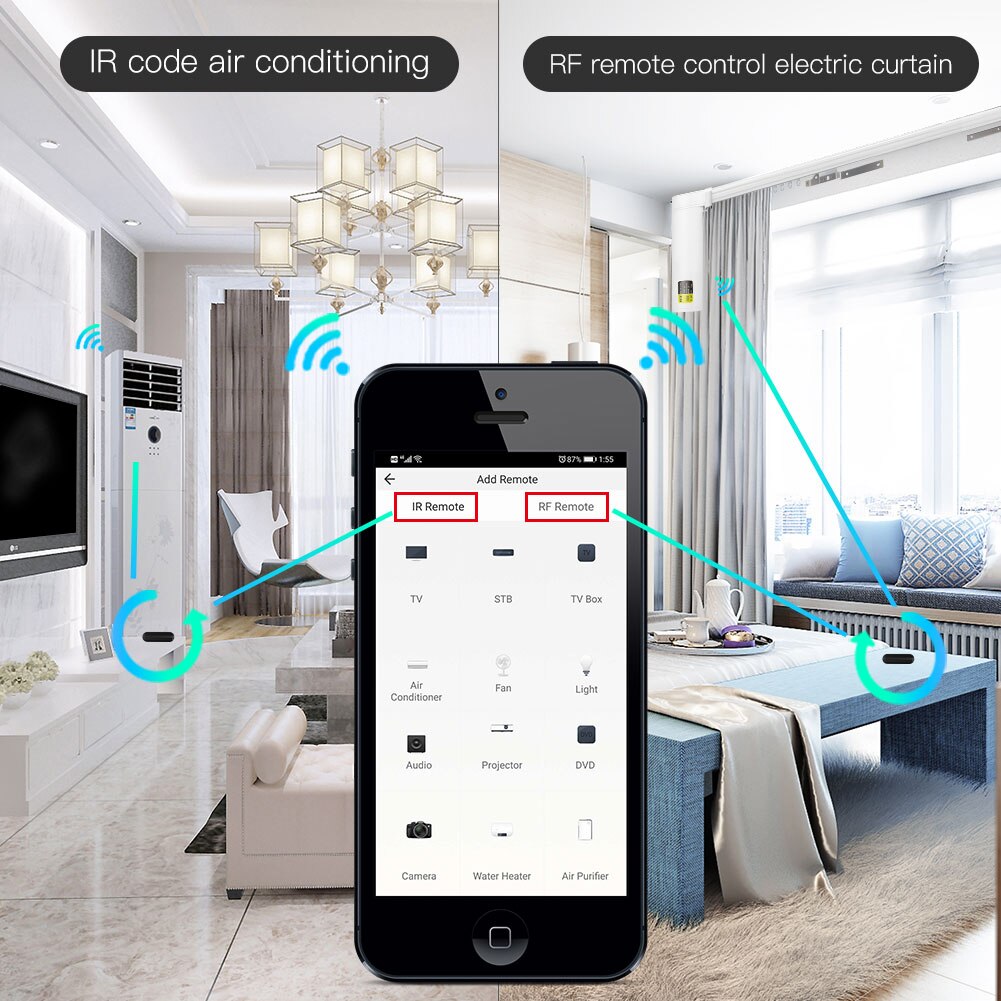 MOES Tuya WiFi IR RF リモコン エアコン - Ir Remote Module のレビューと価格