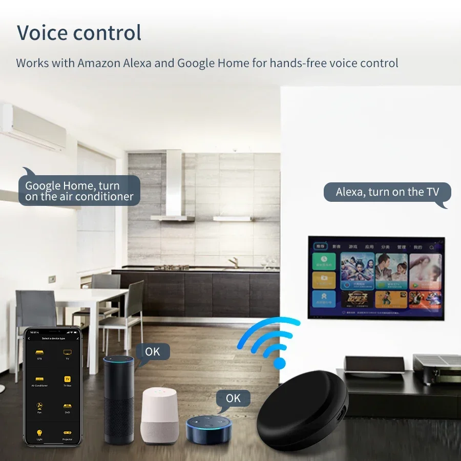 Tuya WiFi スマートユニバーサル IR リモコン D - Ir Remote Module のレビューと価格