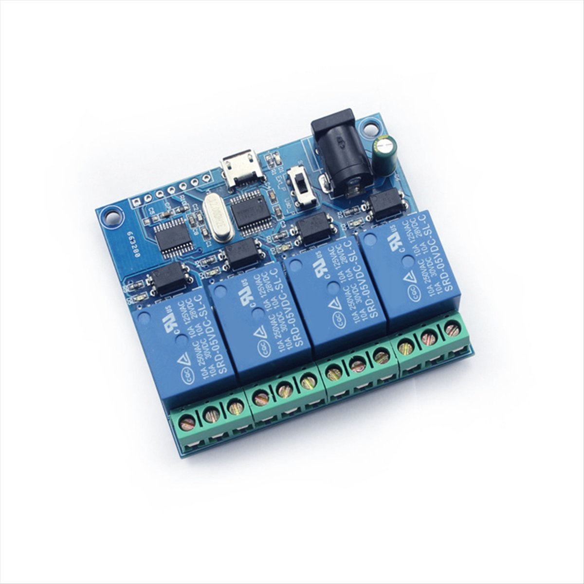 AT42 4 チャンネル USB リレーモジュール LCUS - Relay Module 4 Channel のレビューと価格