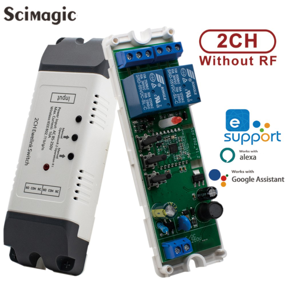 2CH WifiスマートスイッチモジュールリレーEwelin - Relay Module 4 Channel のレビューと価格