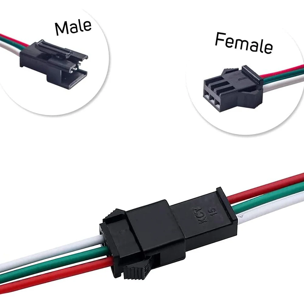 JST SM オスメス LED 延長コネクタケーブルワイヤー - Ws2812B のレビューと価格
