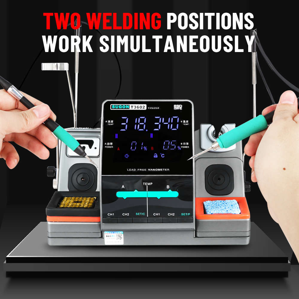 SUGON T3602 240W はんだ付けステーション ダ - Soldering Iron Temperature Probe のレビューと価格
