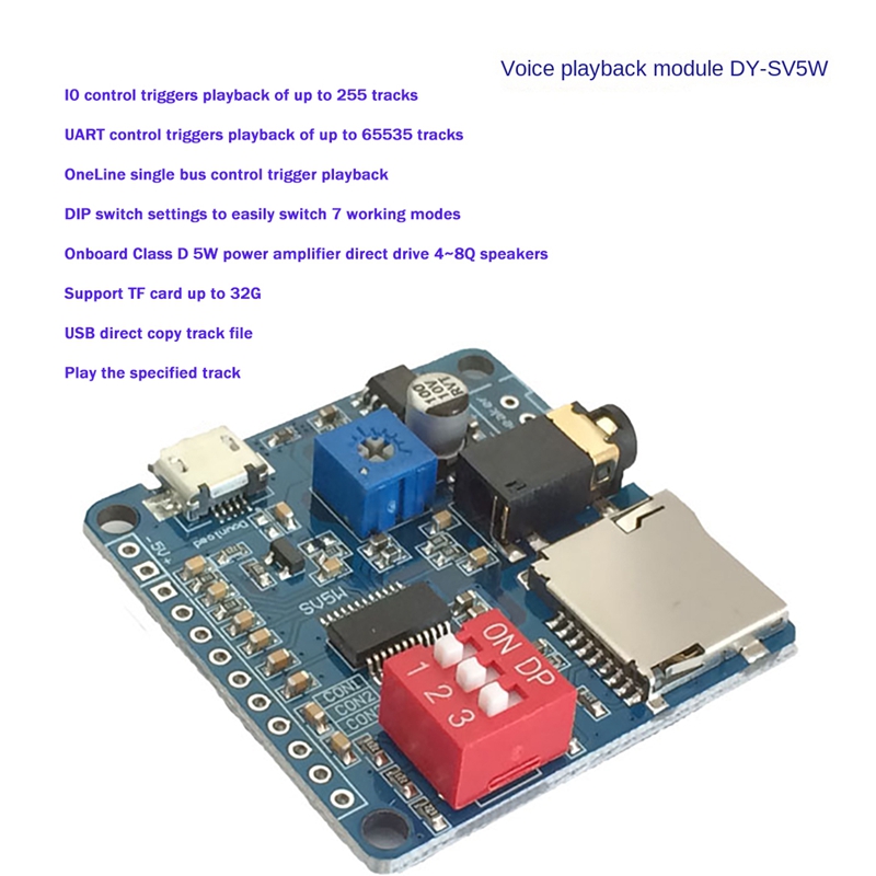 DY-SV5W MP3 音楽プレーヤー用音声再生モジュール  - Sd Card Module のレビューと価格