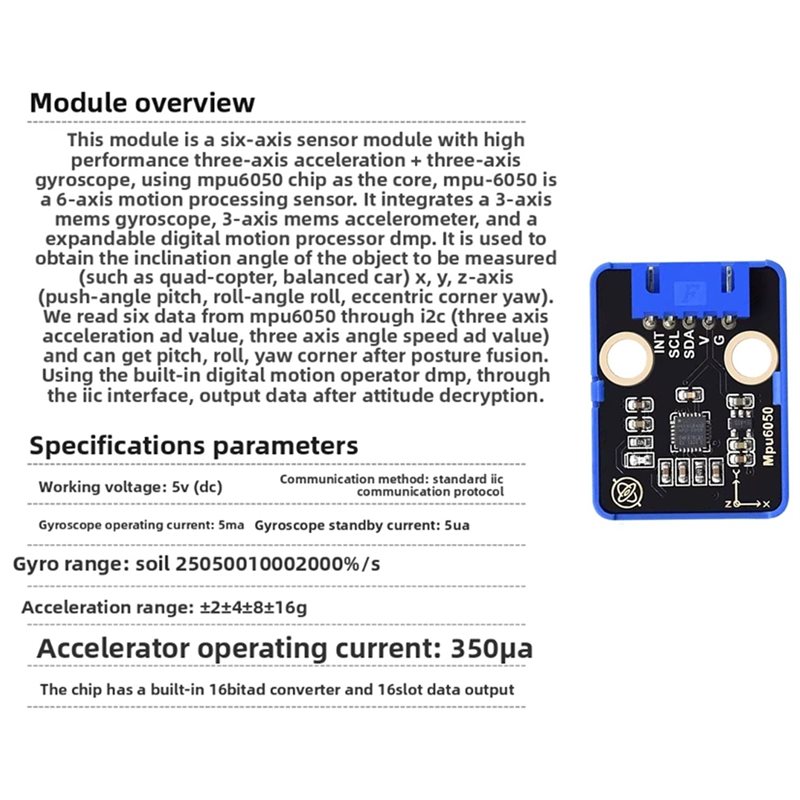 【EYEL!NEW!】 MPU6050 6軸センサーモジュー - Mpu6050 のレビューと価格