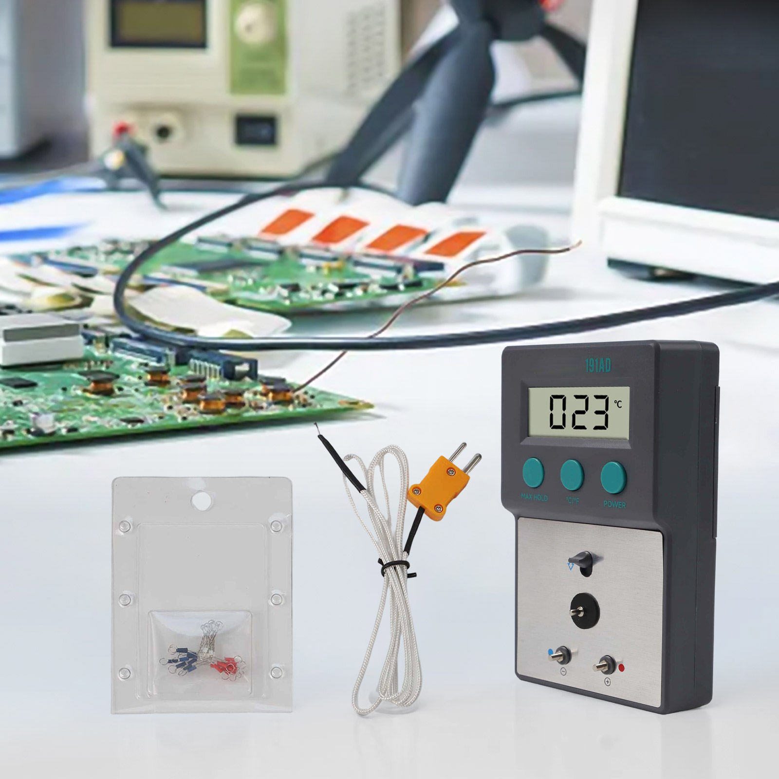 LF191AD はんだごて先用温度計 0-800℃ デジタル - Soldering Iron Temperature Probe のレビューと価格