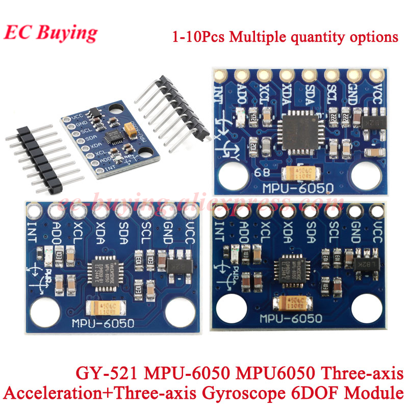 1-10 個 GY-521 MPU-6050 MPU6050 - Mpu6050 のレビューと価格