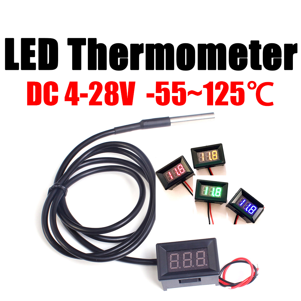 DC 12V 24V DS18b20 LED デジタル温度計 - Ds18B20 のレビューと価格