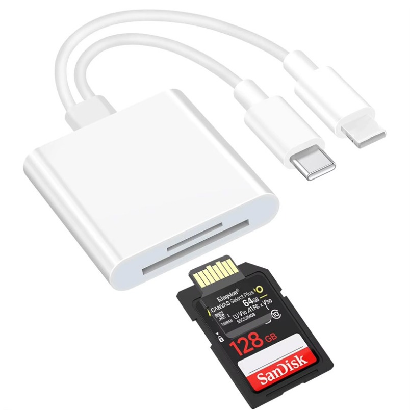 高速SDカードリーダー 2in1 Lightning USB - Sd Card Module のレビューと価格