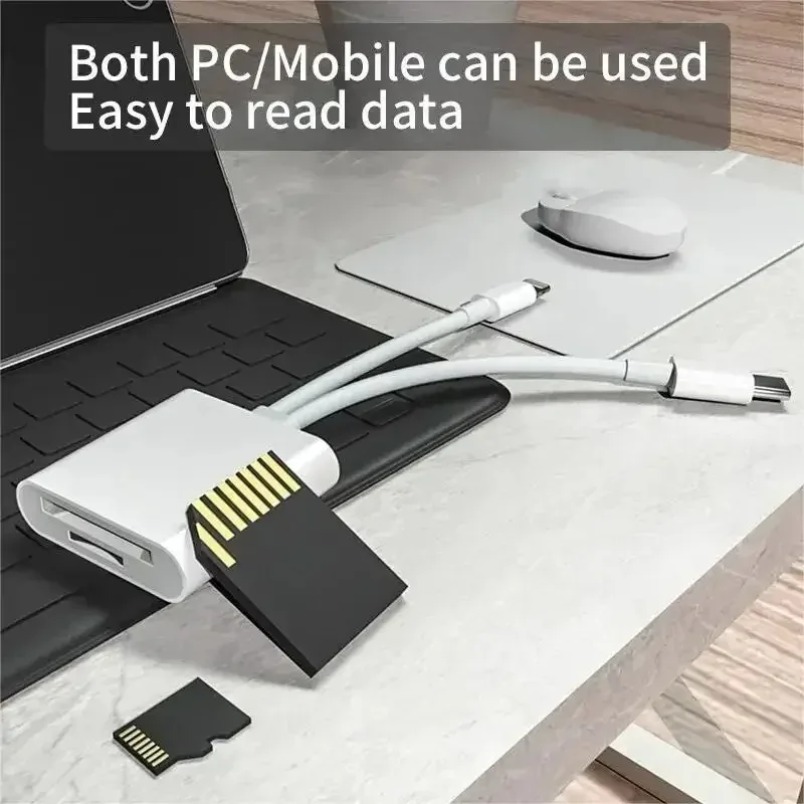 高速SDカードリーダー 2in1 Lightning USB - Sd Card Module のレビューと価格