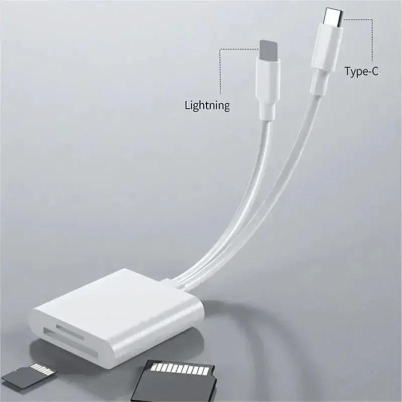 高速SDカードリーダー 2in1 Lightning USB - Sd Card Module のレビューと価格