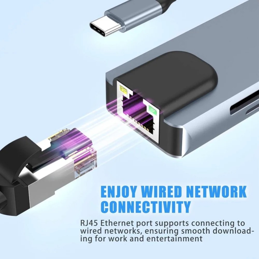 USB Cハブ 8/7 in 1 4K HDMIアダプタース - Sd Card Module のレビューと価格