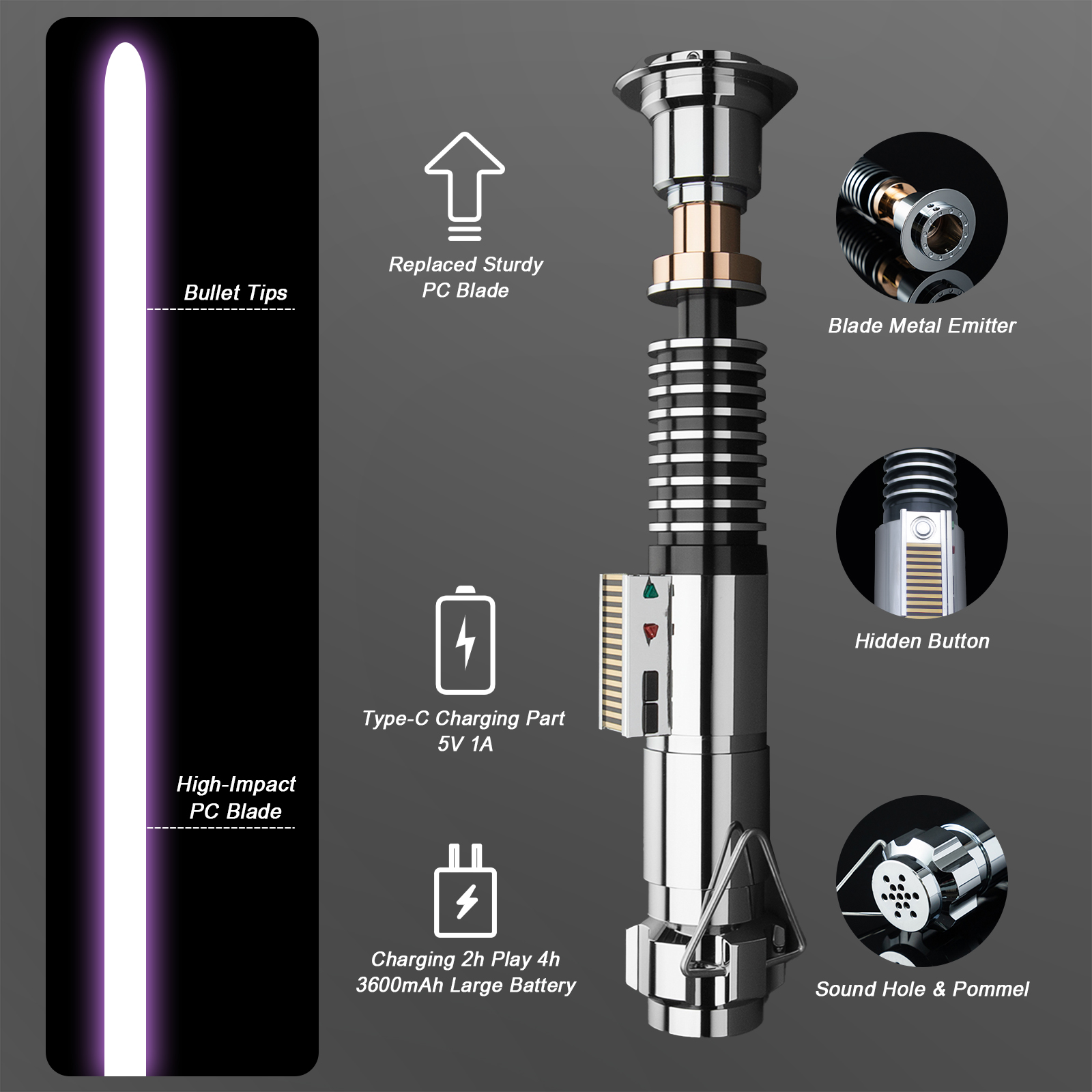 PHS ネオピクセル ライトセーバー メタル製柄 重量級デュ - Neopixel のレビューと価格