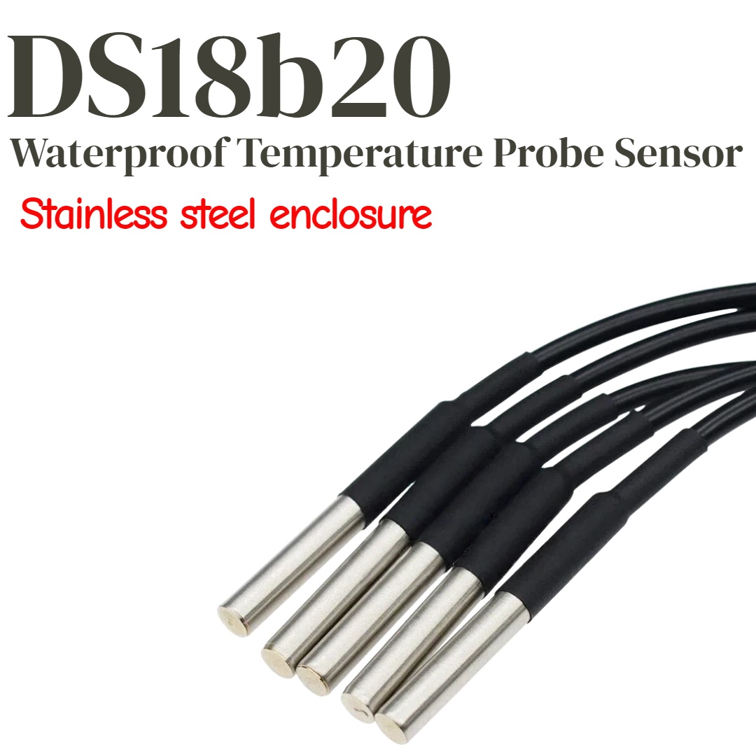 1/5個 DS18b20 温度プローブ 温度センサー 1M  - Ds18B20 のレビューと価格