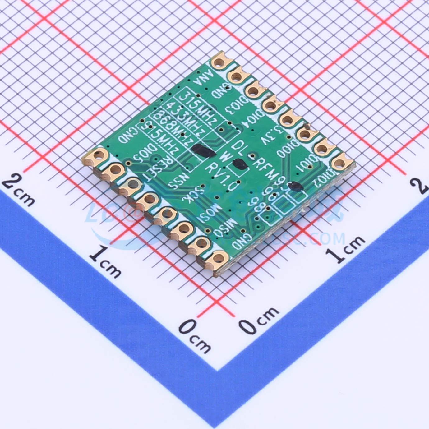 2個 DL-RFM95-868M SMD 16x16mm 8 - Lora Rfm95 のレビューと価格