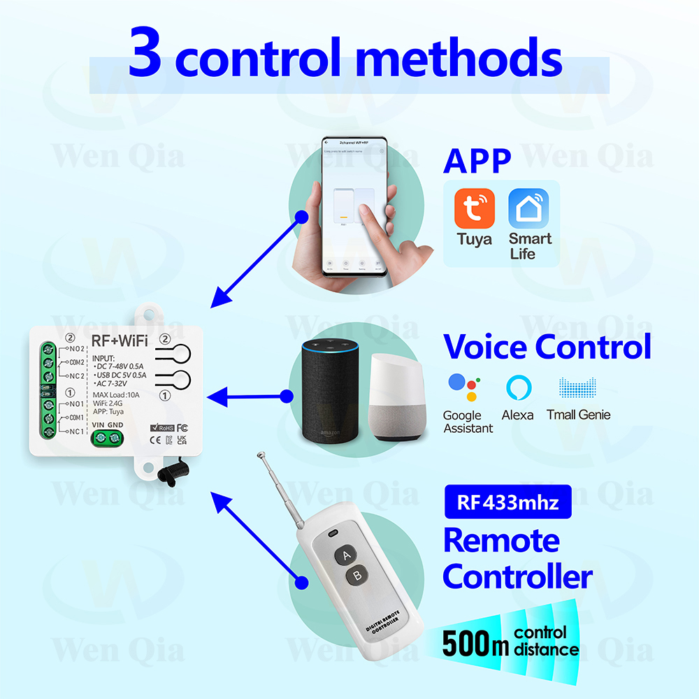 2CH スマートライトスイッチ Tuya、WiFi & RF - Ir Remote Module のレビューと価格