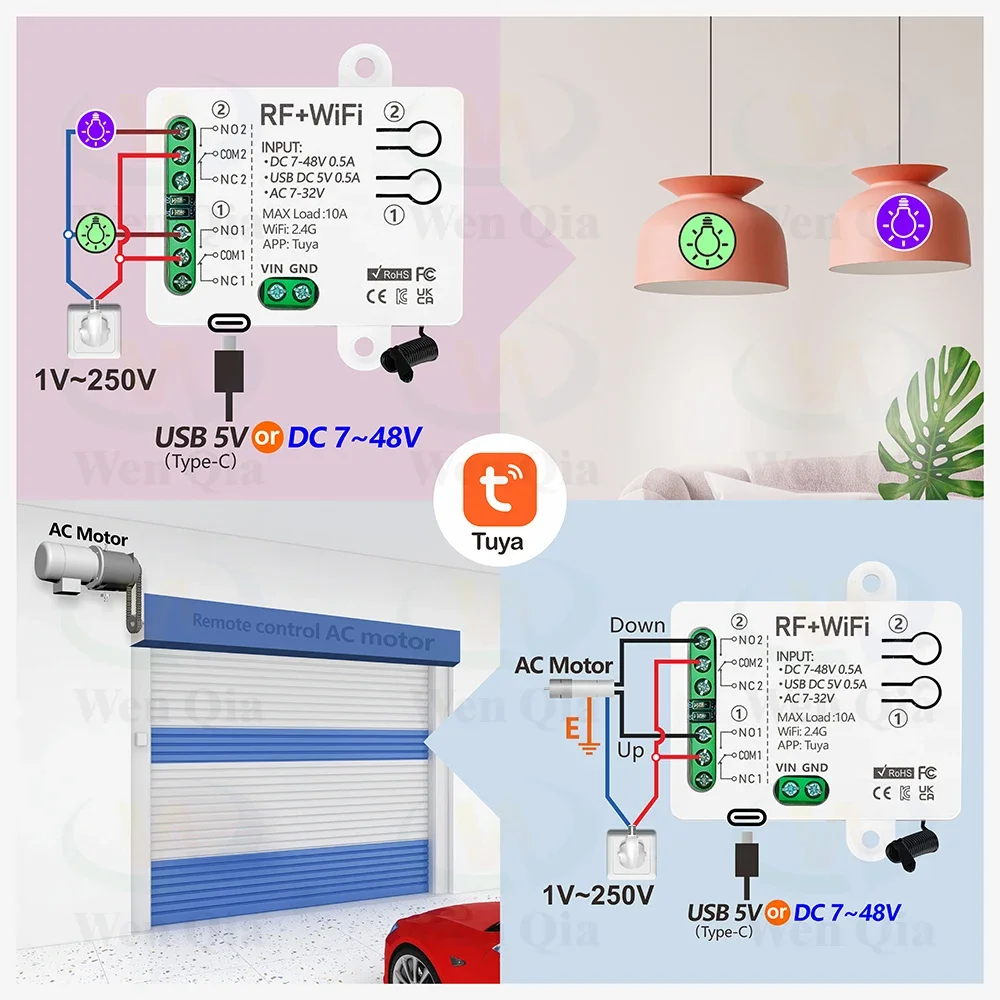 2CH スマートライトスイッチ Tuya、WiFi & RF - Ir Remote Module のレビューと価格