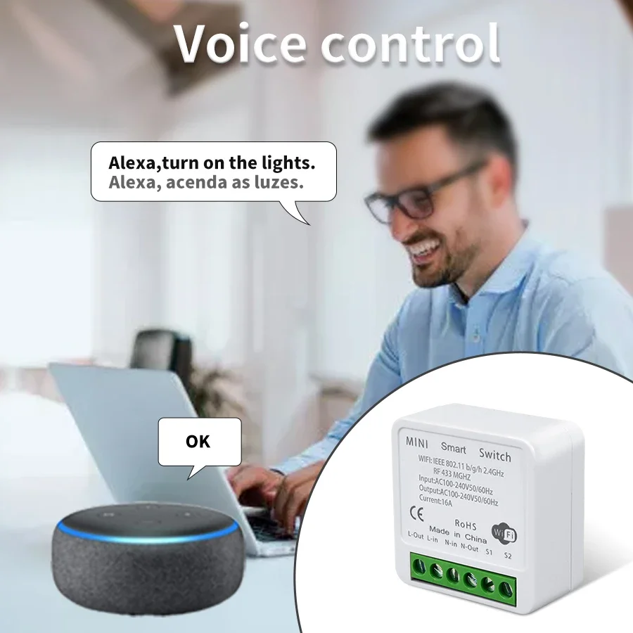 WiFi RF 433MHzスマートスイッチ Tuyaスマー - Ir Remote Module のレビューと価格