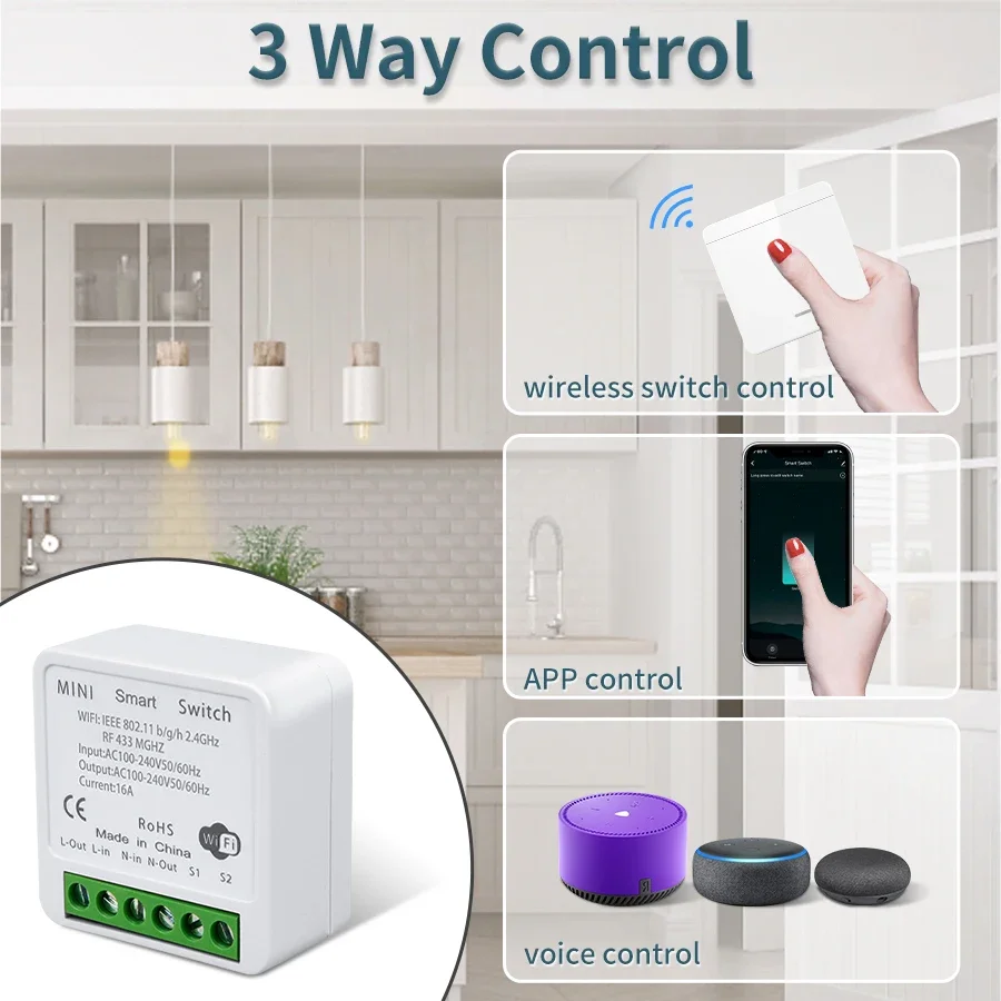 WiFi RF 433MHzスマートスイッチ Tuyaスマー - Ir Remote Module のレビューと価格