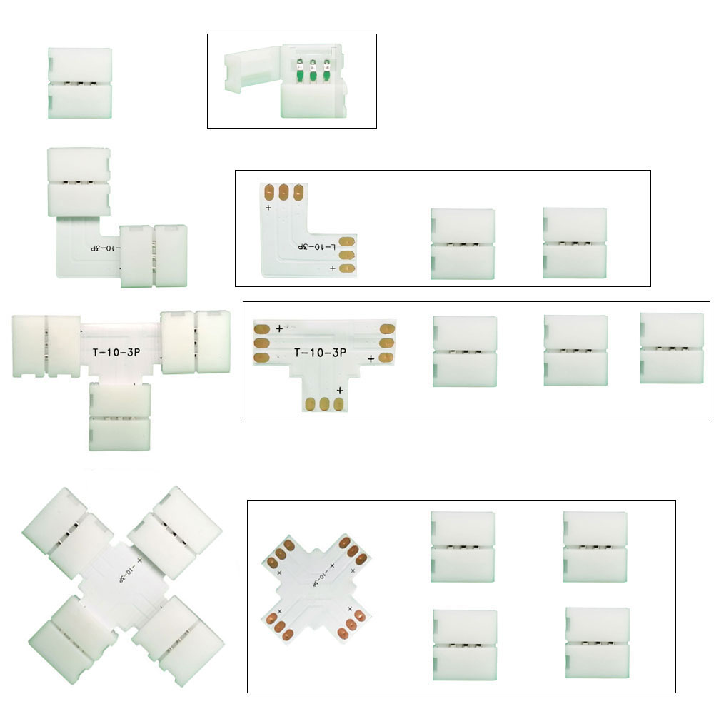 5個10mm l/t/xコネクタ,2/3/4/5ピン,led - Ws2812B のレビューと価格