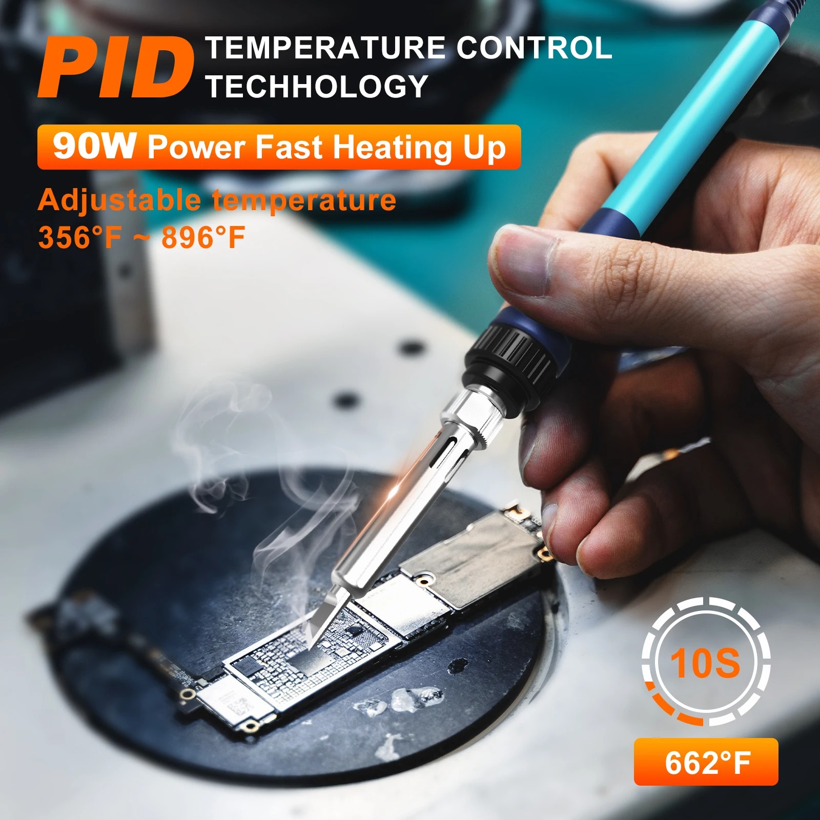 Bakon BK969 90W はんだ付けステーション 小型 - Soldering Iron Temperature Probe のレビューと価格