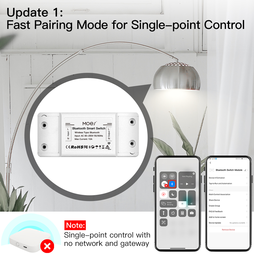 MOES Bluetooth スマート スイッチ リレー モ - Joystick Module のレビューと価格