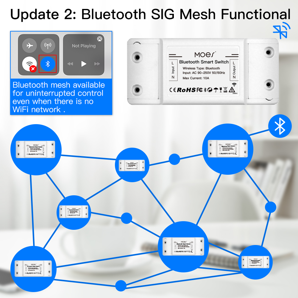 MOES Bluetooth スマート スイッチ リレー モ - Joystick Module のレビューと価格