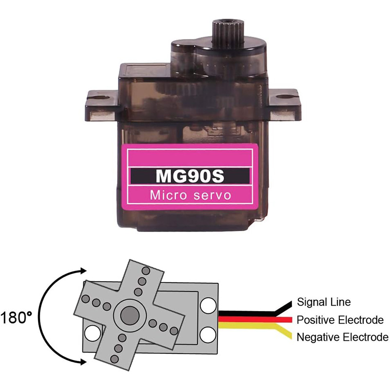 MG90S サーボ 5/10/20/40個入り オールメタル - Servo Sg90 のレビューと価格