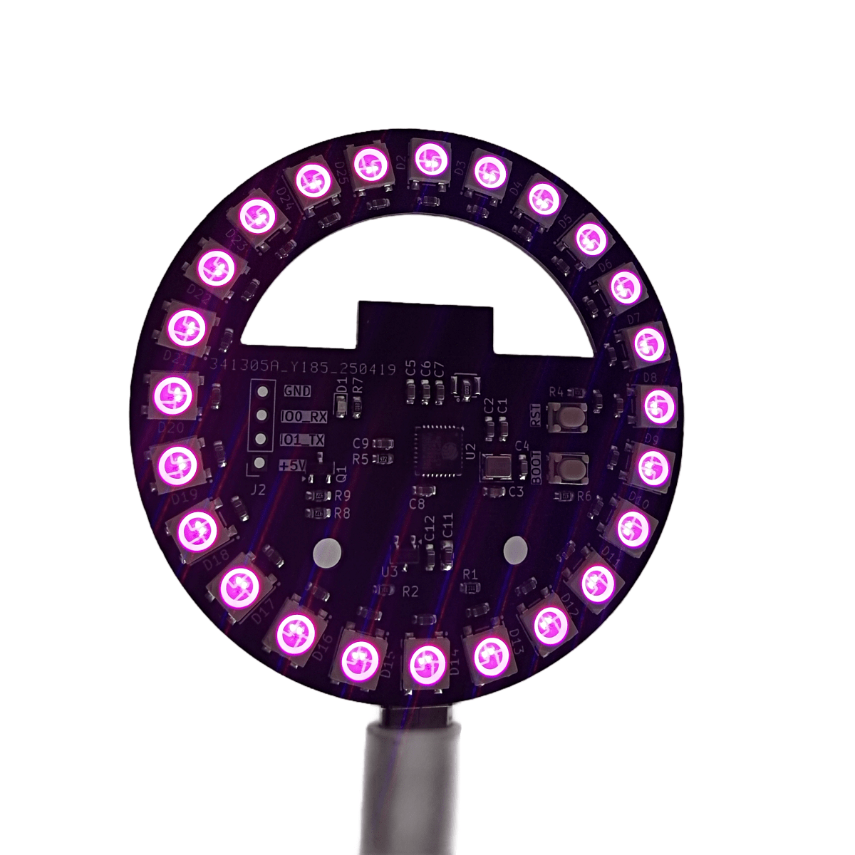 WLED ESP32-C3 開発ボード円形カラフルなライト  - Ws2812B のレビューと価格