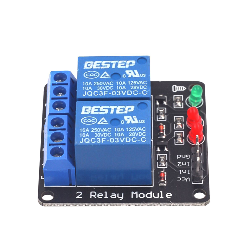 低レベルトリガー発光リレーモジュール 3V 3.3V 1/2 - Relay Module 4 Channel のレビューと価格